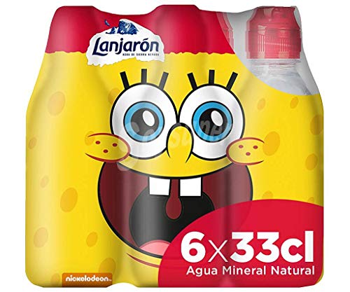 Lanjarón Agua Mineral con Tapón Infantil - Pack 6 x 33cl