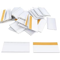 Porte-étiquettes Auto-adhésifs Transparents - Lot De 10, Largeur 1000 Mm, Hauteur 26 Mm