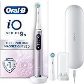 Oral-B iO9 Rose Quartz Şarjlı/Elektrikli Diş Fır&ccedil;ası, 2 Fır&ccedil;a Başlığı, Hızlı Manyetik Şarj Cihazı, Uzun &Ouml;m&uuml;rl&uuml; Pil, Şarj Eden