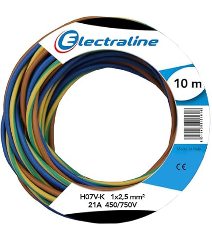 CAVI Einzelader-Kabel – 100 M, Braun, 2,5 Mm², 450/750V, Für Elektroinstallationen