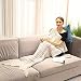 Produktbild Lvtree Meerjungfrau Schwanz Decke für Jugendliche Kinder Erwachsene, Super Soft All Seasons Schlafsofa Wohnzimmer Decke Stricken häkeln kuscheln schlafende Decke, Wellenmuster, 55"x 27,5", Regenbogen
