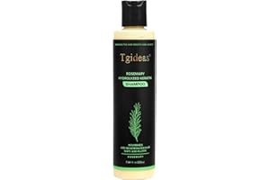 TGIDEAS Organic Shampoo for Hair Growth Rosemary for Women and Men, Natural Shampoo for Strengthening and Thickening with Hydrolyzed Keratin for Fine Hair and Hair Loss 7.4ml