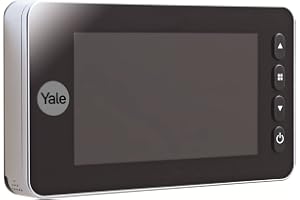 Yale Digital dörrspion Auto Imaging – 5800 – Silver – fångar bilder/videor – integrerad dörrklocka – live-vy – rörelsedetektering –