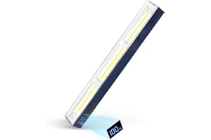 LETOUR Rechargeable Lights 4000 Lumens 30CM Camping Light LED Tube Work Light Bar, 3 Lighting Mode 5000mAh Portable IPX6 Waterproof Magnetic Emergency Lamp for Camping, Fishing, Shed Tent Lantern