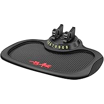 Tappetino Antiscivolo Per Cruscotto Auto Universale In Silicone - Con Supporto Telefono Girevole 360° E Numero Parcheggio