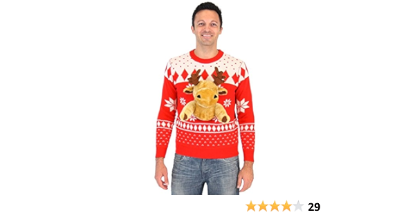 3d reindeer sweater