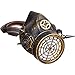 Produktbild Amakando Atemschutzmaske - bronzefarben - Schutzmaske Retro-Futurismus Clockworker Accessoire Maske Cyberpunk Style Science Fiction Kostüm Zubehör Steampunk Gasmaske