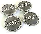 Full Set of Audi 69 mm de diámetro wheel Center Hub Caps x4 Alloy Wheel Badges parte número 8t0601170 4 x Buje tapa buje llanta bits tapa buje tapacubos, lancha motora llantas de aleación