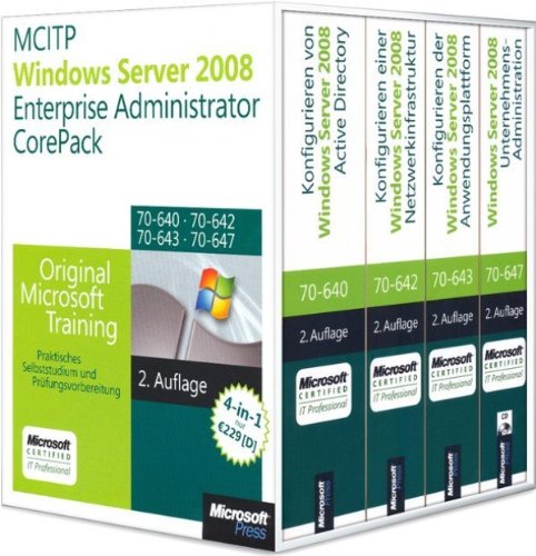 Download MCITP Windows Server 2008 Enterprise Administrator CorePack - Original Microsoft Training für Examen 70-640, 7