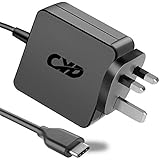 CYD 45W-65W PowerFast USB C Charger Type-C Desktop Notebook Charger for HP HSTNN-173C Xiaomi Air 12 13 Core M-7Y30 i5-6200U i7-6500U Air 13 Laptop Dell LA65NM170 HA30NM150 LA45NM150 DA30NM150
