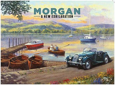 Decoworld Morgan Exhilaration Cartel de Chapa Placa Metal Estable Plano 30x40cm VS4023-1