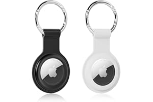 JANREAY Airtag Airtag silikonowy breloczek do kluczy, przenośny breloczek do kluczy, etui ochronne na całe ciało, odporne na zarysowania, etui ochronne dla dzieci, zwierząt domowych, torby, bagażu, czarny +