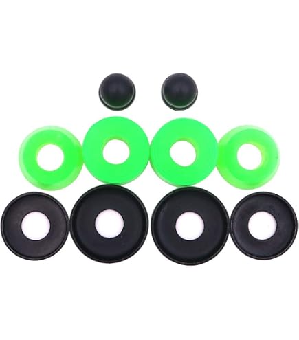 JUCKER HAWAII Bushings Longboard 78A – Gommes De Direction Super Souples, Kit Pour 2 Axes, Rouge