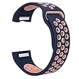Beisoug Mode Doppel Farbe Sport Silikon Armband Gürtel für Fitbit Last 2