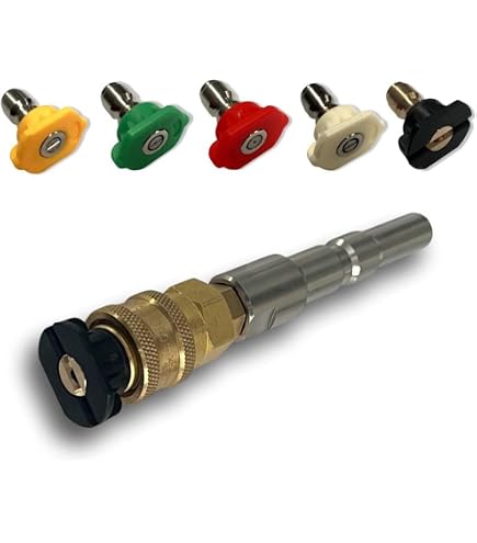 Lot 3 Tuyaux Nettoyage Canalisations + Buse – Compatible Nilfisk, KEW, WAP, Kränzle, M22 X 1,5, 160 Bars Max