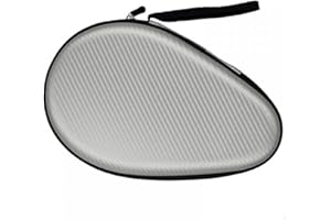 MiOYOOW Étui pour Raquette Tennis Table, Housse pour Raquette Ping-Pong à Coque Rigide étanche, avec Fermeture Éclair pour Raquettes de Ping-Pong