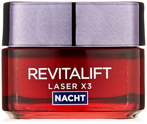 L'Oreal Paris Gesichtscreme Revitalift Laser X3 Anti Aging Gesichtspflege Nacht 50ml