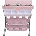 Homcom Baby Changing Table Unit Changing Station Storage Trays and Bath with Tub Pink New