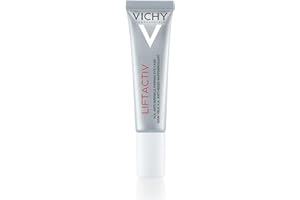 Vichy, Liftactiv, Soin Yeux Anti-Rides Raffermissante, Lisse & Corrige, Enrichi en Acide Hyaluronique, Vitamine Cg & Caféine, Pour Tous Types de Peau, 15 ml