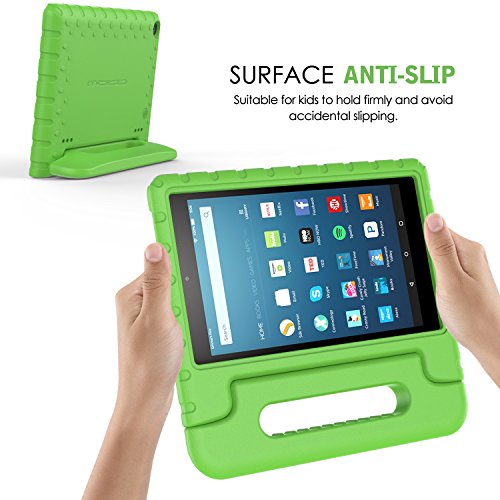 MoKo Hülle für Fire HD 8 2016 – Superleicht EVA Kids Shock Proof Cover Stoßfest Kindgerechte Schutzhülle für Fire HD 8 Tablet (6. Generation – 2016), Grün - 8