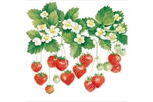 TIGERS ON THE LOOSE Paper Napkins for Decoupage, 4 Single Lunch Size Paper Napkins, Party Summer Fruits