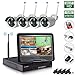 Produktbild SIBO® 4 Kanäle 1280 * 960P drahtlose IP-Kameras IR-Tag / Nachtsicht-wasserdichte Kameras, 10.1 Zoll 1080P LCD-Schirm WIFI Sicherheits-Überprüfungs-NVR-System-einfacher Fernzugriff, internes 1TB Festplattenlaufwerk vor-installieren SB-WIFILCDKIT-4CH-960P-1TB