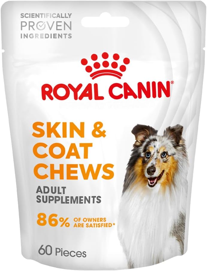 Skin&Coat Chews Yetişkin Köpekler İçin Deri ve Tüy Sağlığını Destekleyen Tamamlayıcı Ödül Maması 240g