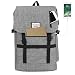 Produktbild REXSO Laptop Rucksack, Wasserabweisender Reiserucksack Daypack Sport Fahrrad Rucksack Schulrucksack Damen Herren (grau)