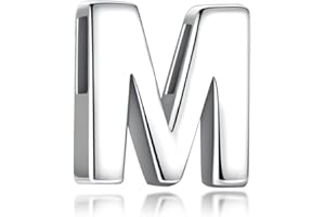 CANDYFANCY Ciondolo con Iniziale Argento 925 Amore Cuore Simboli & Pendente Personalizzata Alfabeto Nome A-Z Collana Piccolo Catena Donna Uomo