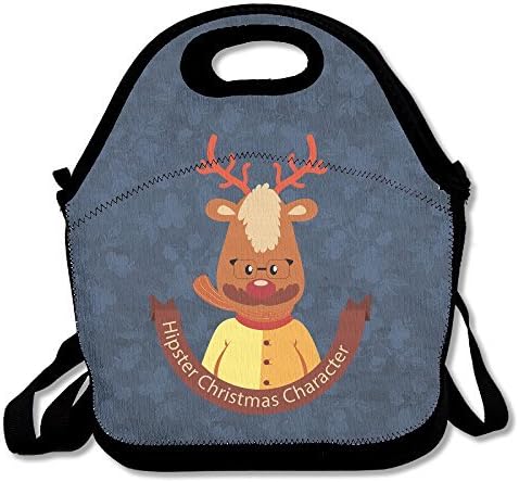 Moon Ride Moose Love Lunch Bag Adjustable Strap