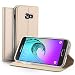 Produktbild Samsung Galaxy A3 (2017) Hülle iBetter Schutzhülle Bookstyle für Samsung Galaxy A3 (2017) Smartphone Flip Standfunktion Cover Hülle Case (Gold)