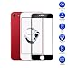 Produktbild MaxKu iPhone 7 Plus Schutzfolie, Full-Cover HD Displayschutzfolie 3D Vollbild Panzerglasfolie 9H Tempered Glass Hartglas, Glasfolie Handy Schutzglas Schutzfolie für iPhone 7 Plus RED Special Edition, Schwarz