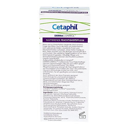 Cetaphil Dermacontrol Mattierende Feuchtigkeitspflege Lotion, 120 ml - 3