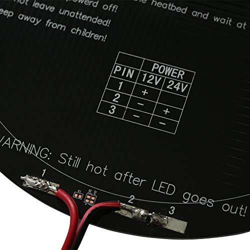 Anycubic 240mm 3D Drucker Rund Aluminium Heatbed mit Kabel für MK3 Delta Rostock Hot Plate - 3