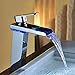 Produktbild Cqq Wasserhahn LED-Hahn Heißer und kalter Wasserfall Wasserfall Voller Kupfer Bad Wasserhahn Glühender Wasserhahn Kupfer
