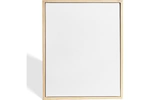 Colour Splash 40x50cm Stretched Canvas with Pinewood Frame (1pk), 3.8cm Deep Edge, 4.8cm Pine Frame, Linen & Cotton Blend, Medium Grain, Triple-Primed 450gsm, Durable Blank Canvas for Oil & Acrylic