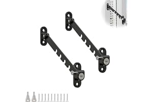 0XBIT Limitatore Apertura Finestra, 2 Pezzi Limitatore di Finestre con Serratura, Blocca Finestre Aperte in Acciaio Inossidabile, Regolabile su Più Livelli, per Maggior Parte Delle Finestre