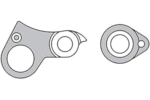 GURPIL MCM, Forcellino di cambio V Bike CUBE Unisex-Adulto, Nero, Taglia unica