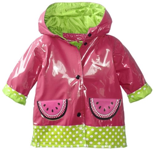 Wippette Baby-Girls Infant Watermelon Shiny Rainwear, Fuchsia, 18 Months Color: Fuchsia Size: 18 Months