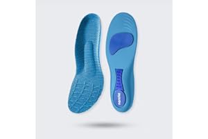 Norelie Comfy Sole Orthotic Insoles for Bunions, Arch Support for Plantar Fasciitis, Flat Feet, Overpronation & Heel Pain, Shock-Absorbing Insoles for Men & Women (Small)