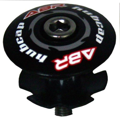 ABR Headset Hubcap 1" 1/8" Bike Star Top Cap Washer Pack Alloy 6061 - BLACK