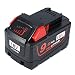 Produktbild Werkzeug Akku m18 Winkelschleifer Schlagschrauber 18V, 9.0Ah Rechargeable Batterie E M18B 48-11-1820 48rsatz für Milwaukee M18 Akku XC, High Capacity rot Lithiumakku Elektrowerkzeuge-11-1850 48-11-1828 48-11-1815, Slide wiederaufladbare Akku für Milwaukee 18v Schlagschrauber, Winkelschleifer, Radio, Heckenschere (nicht originale Milwaukee 18V Marke)- Topgio