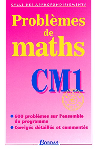 couverture de : Problèmes de maths CM1 couverture de : Problèmes de maths CM1