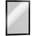 Durable DURAFRAME Self-Adhesive Magnetic Frame | A4 Format In Black | Pack of 2 Frames | Document Frame for Professional Internal Signage