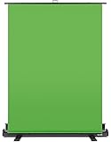 Elgato Green Screen - Collapsible Chroma Key Panel for Background Removal with Auto-Locking Frame, Wrinkle-Resistant Chroma-Green Fabric, Aluminum Hard Case, Ultra-Quick Setup and Breakdown