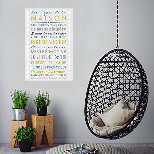 Mes-Mots-Dco-STI-HR-3045-004-Les-Rgles-de-la-Maison-Autocollant-Mural-Papier-Gris-30-x-01-x-45-cm