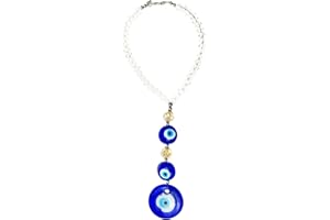 ABVSDU Evil Eye Car Hanging Ornament, Turkish Evil Eye for Rear View Mirror Accessories, Car Accessories Interior Aesthetic, Suitable for Rear View Mirror, Balcony, Window, Home Decor