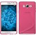 Produktbild PhoneNatic Case für Samsung Galaxy On7 Hülle Silikon pink S-Style + 2 Schutzfolien
