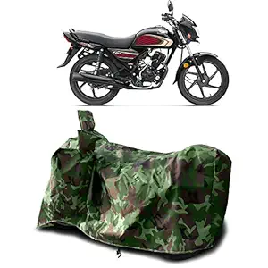 Cover Lab - Honda Dream Neo New BS6 Water Resistant - Dust Proof - Full Bike Scooty Two Wheeler Body Cover for Honda Dream Neo (Green Multijungle)