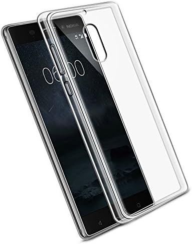Senisttech Nokia 6 Ultra Slim Protective Case, Crystal Clear Anti-Scratch Shockproof Silicone Backcover Cell Phone Sleeve TPU Case for Nokia 6 (Transparent)